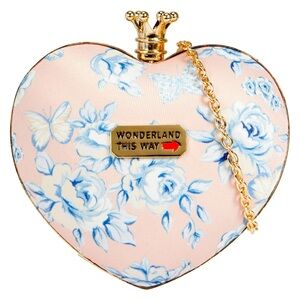 2016 Call It Spring Disney "Alice Through The Looking Glass" Heart Shape Clutch